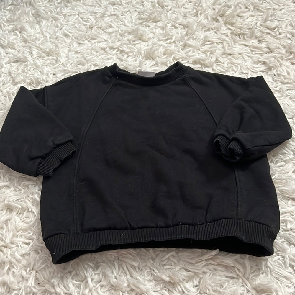 Zara Toddler Black Sweatshirt
